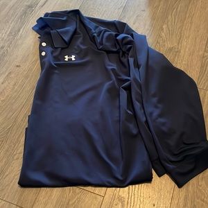 Mens long sleeve Under Armour polo